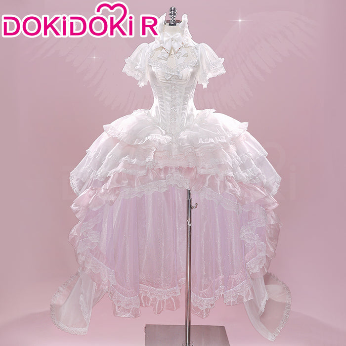 DokiDoki-R Anime Cosplay Goddess / Devil Costume Dress Doujin Purple / White