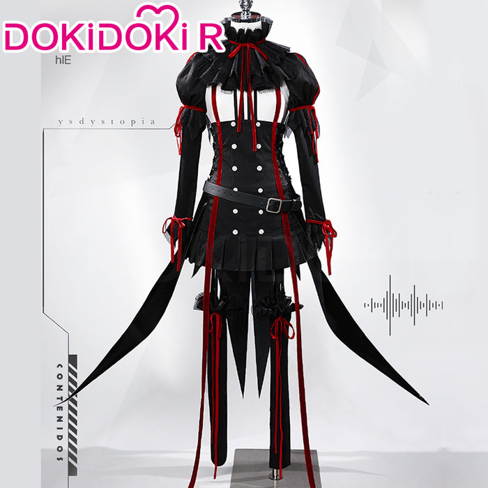 DokiDoki-R Anime Guilty Crown Cosplay Yuzuriha Inori Costume Black EGOIST Door The Empire of Corpses