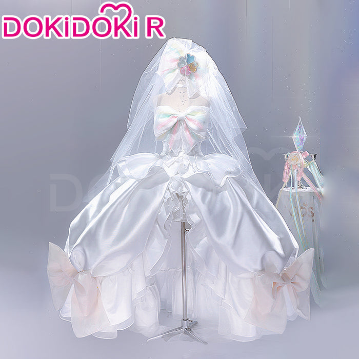 DokiDoki-R Anime Shugo Chara! Cosplay Hinamori Amu Costume Amulet Fortune Wedding Dress
