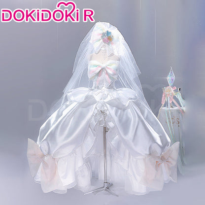 DokiDoki-R Anime Shugo Chara! Cosplay Hinamori Amu Costume Amulet Fortune Wedding Dress