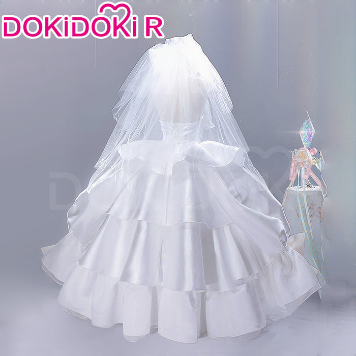 DokiDoki-R Anime Shugo Chara! Cosplay Hinamori Amu Costume Amulet Fortune Wedding Dress