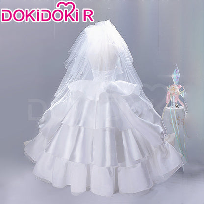 DokiDoki-R Anime Shugo Chara! Cosplay Hinamori Amu Costume Amulet Fortune Wedding Dress