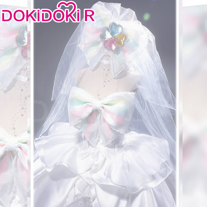 DokiDoki-R Anime Shugo Chara! Cosplay Hinamori Amu Costume Amulet Fortune Wedding Dress