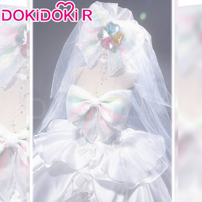 DokiDoki-R Anime Shugo Chara! Cosplay Hinamori Amu Costume Amulet Fortune Wedding Dress