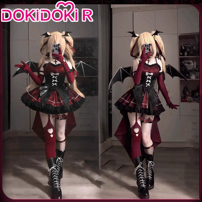 DokiDoki-R Anime Shugo Chara! Cosplay Hoshina Utau Devil / Angel Costume / Wings Doujin Halloween