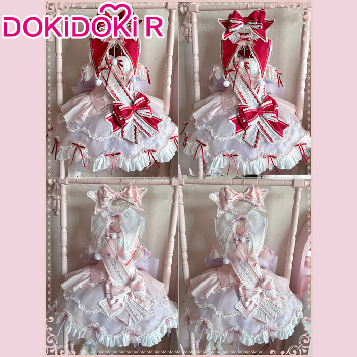 DokiDoki-R Anime Shugo Chara! Cosplay Mashiro Rima Costume Clown Drop Lolita Doujin