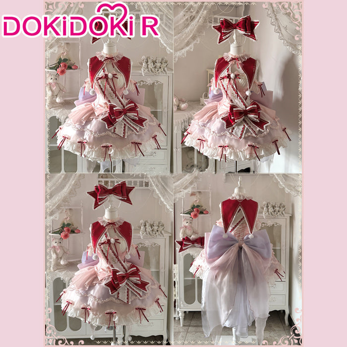 DokiDoki-R Anime Shugo Chara! Cosplay Mashiro Rima Costume Clown Drop Lolita Doujin