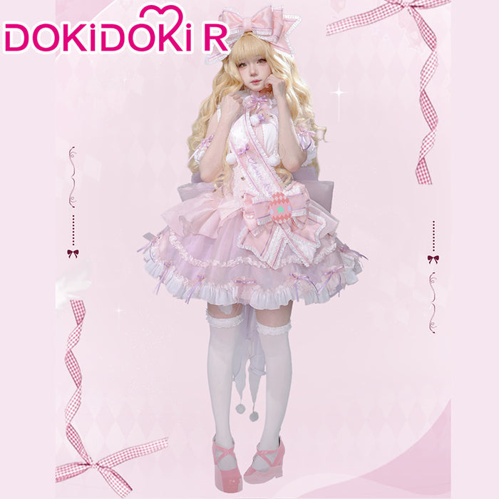 DokiDoki-R Anime Shugo Chara! Cosplay Mashiro Rima Costume Clown Drop Lolita Doujin