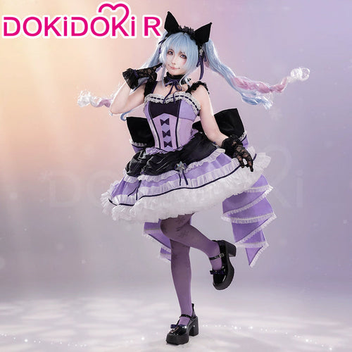 DokiDoki-R Cosplay Snow Purple Dress Lolita Female Costume
