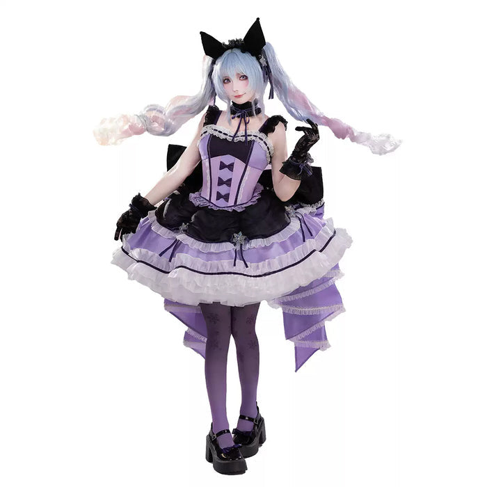 DokiDoki-R Cosplay Snow Purple Dress Lolita Female Costume