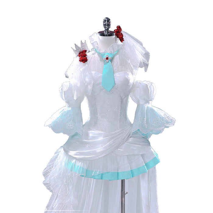 DokiDoki-R Cosplay The Snow White Princess is Miiku Costume Dress Gown
