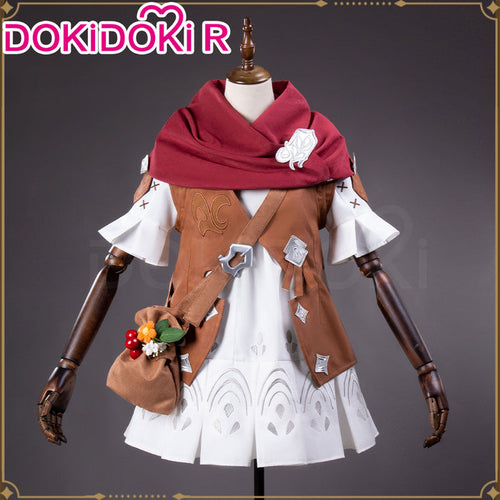 DokiDoki-R Game Cosplay Costume Female Cute White Brown