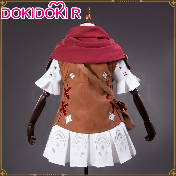 DokiDoki-R Game Cosplay Costume Female Cute White Brown