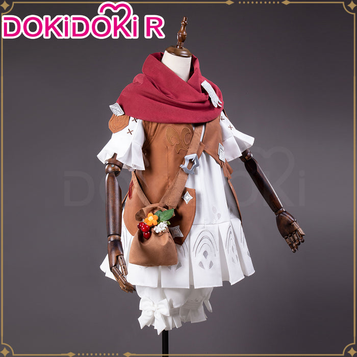 DokiDoki-R Game Cosplay Costume Female Cute White Brown