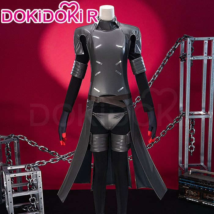 DokiDoki-R Game Cosplay Men Costume Black Combat Suit