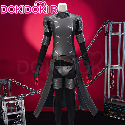 DokiDoki-R Game Cosplay Men Costume Black Combat Suit