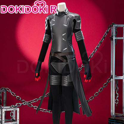 DokiDoki-R Game Cosplay Men Costume Black Combat Suit