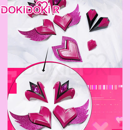 DokiDoki-R Game Cosplay Pink Dress Magical Girl Costume