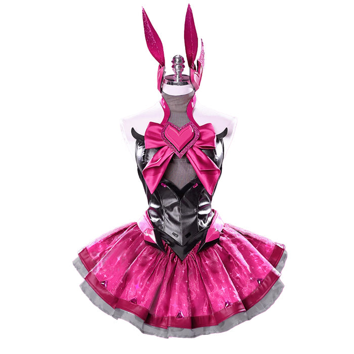 DokiDoki-R Game Cosplay Pink Dress Magical Girl Costume