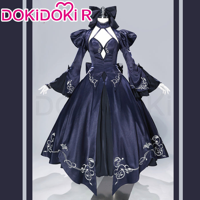 DokiDoki-R Game Fate / Grand Order Cosplay Altria Pendragon Arthur Saber Alter Dress Costume FGO