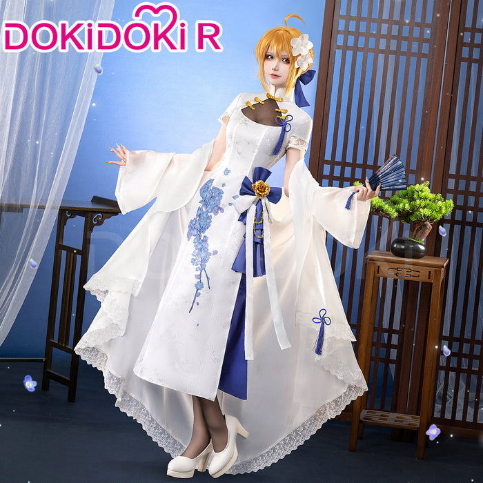 DokiDoki-R Game Fate/stay night Cosplay Altria Pendragon Saber China 4th Anniversary Costume FGO
