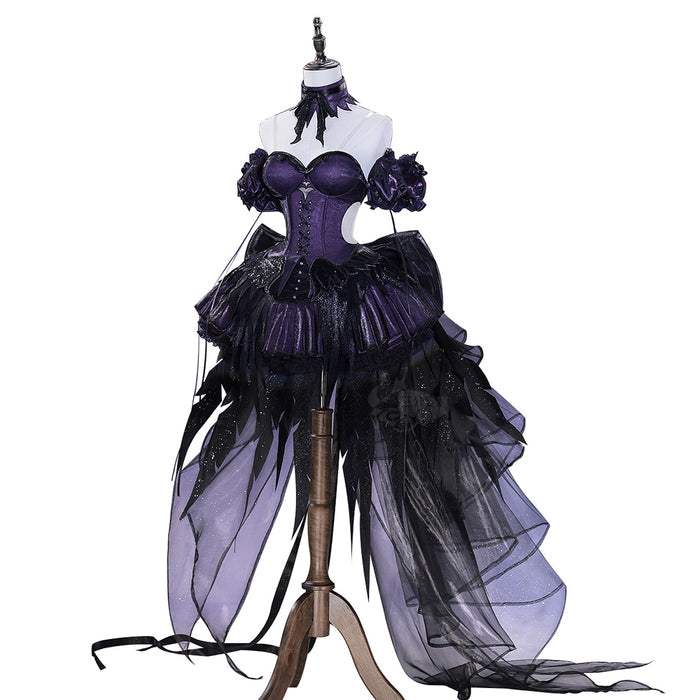 DokiDoki-SR Anime Cosplay  Costume Dress  Fate Symphony Doujin Purple