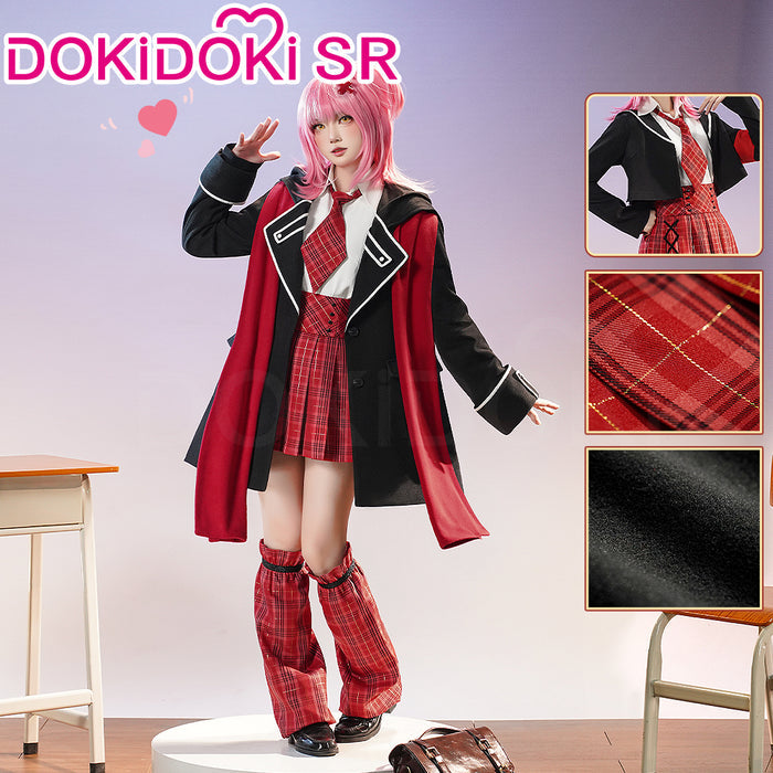 DokiDoki-SR Anime Shugo Chara! Cosplay Hinamori Amu Costume School Uniform