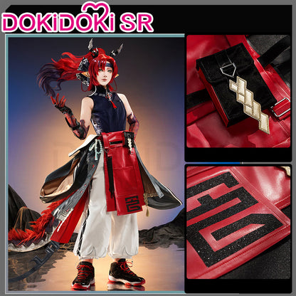DokiDoki-SR Game Arknights Cosplay Yu Costume / Tail / Horns