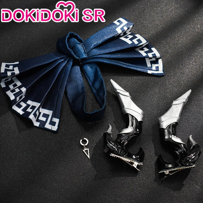 DokiDoki-SR Game Arknights Cosplay Yu Costume / Tail / Horns