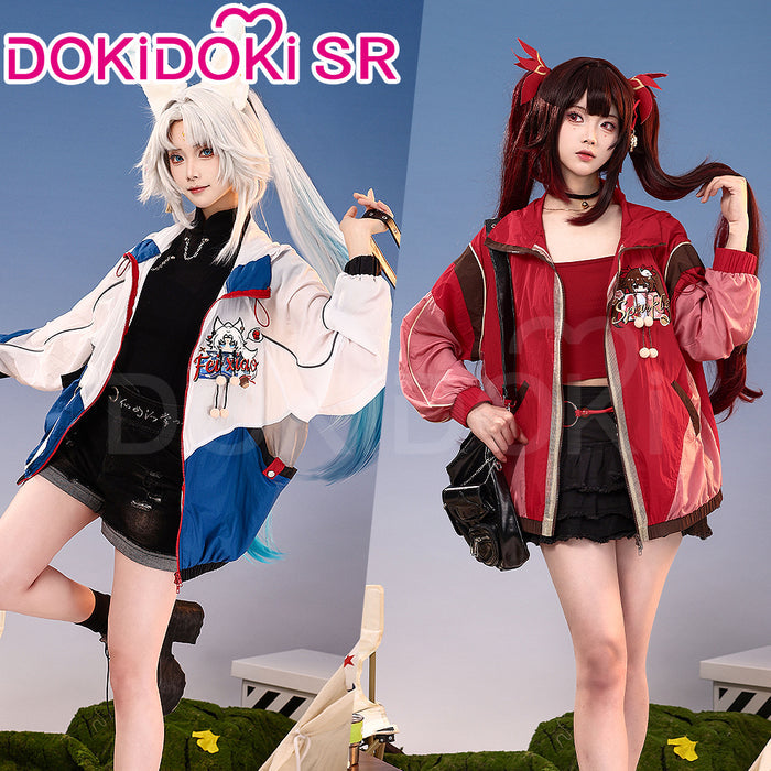 DokiDoki-SR Game Honkai: Star Rail Cosplay Hanabi / Feixiao Costume Sun Protection Jacket Sparkle Doujin Casual Wear