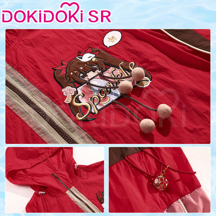 DokiDoki-SR Game Honkai: Star Rail Cosplay Hanabi / Feixiao Costume Sun Protection Jacket Sparkle Doujin Casual Wear