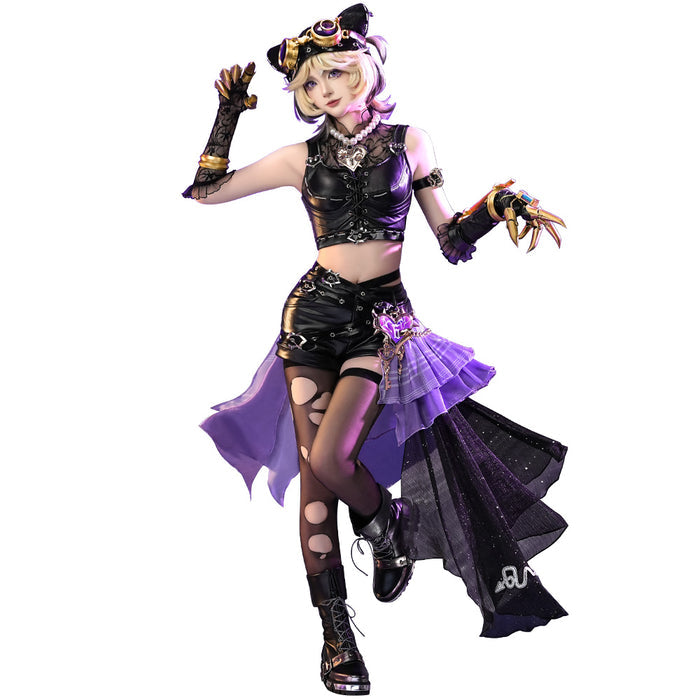DokiDoki-SR Game Identity V Cosplay Mechanic LOCK CORE Costume Composer idv Farewell Phantom Girl