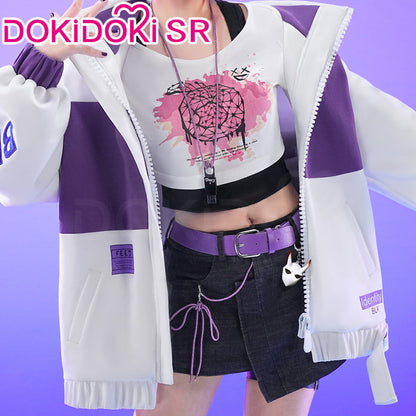 DokiDoki-SR Game Identity V Cosplay Tracy Reznik Costume Mechanic BLK. TRACY Casual Wear idv