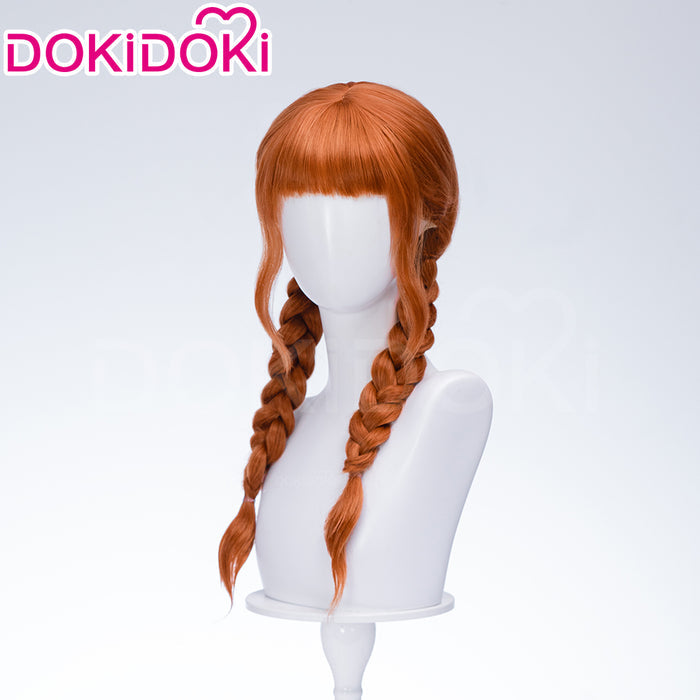 DokiDoki TV Season 2 Cosplay Wig Long Orange Double Ponytails Hair