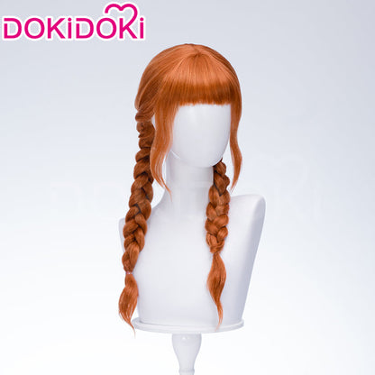 DokiDoki TV Season 2 Cosplay Wig Long Orange Double Ponytails Hair