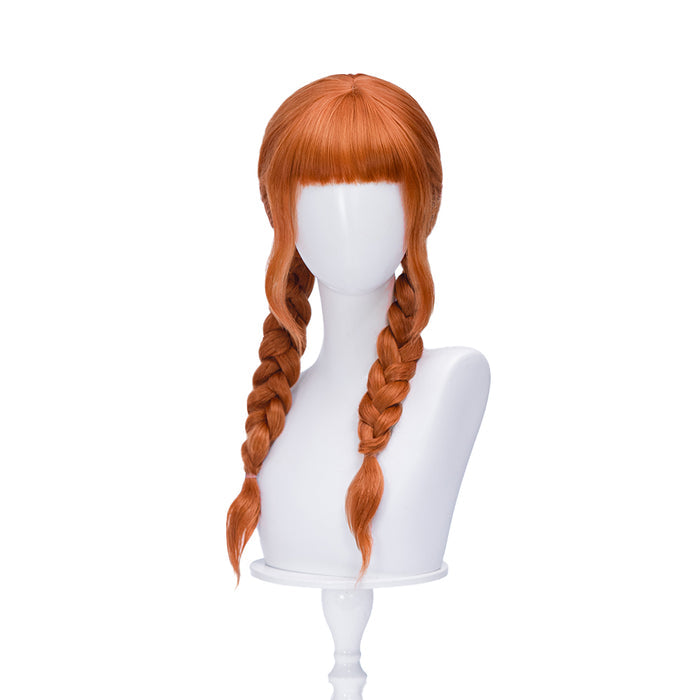 DokiDoki TV Season 2 Cosplay Wig Long Orange Double Ponytails Hair
