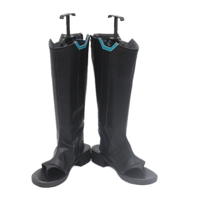 【In Sock】DokiDoki Game Cosplay Women Shoes Black Leather