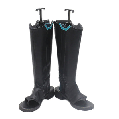 【In Sock】DokiDoki Game Cosplay Women Shoes Black Leather