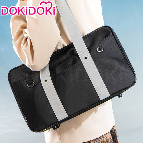【In Stock】DokiDoki Black Uniform Bag Japanese Style Student School Holdall Hand Bag