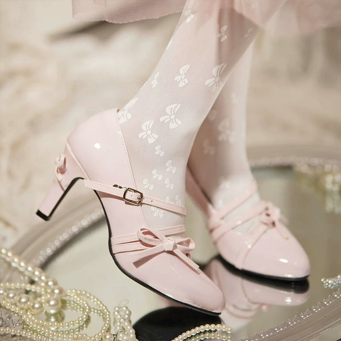 【In Stock】Dokidoki Cosplay Shoes lolita  Blue / Green / Pink / White / Black / Red Princess Elegant Cute
