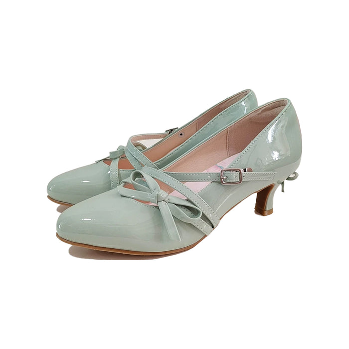 【In Stock】Dokidoki Cosplay Shoes lolita  Blue / Green / Pink / White / Black / Red Princess Elegant Cute