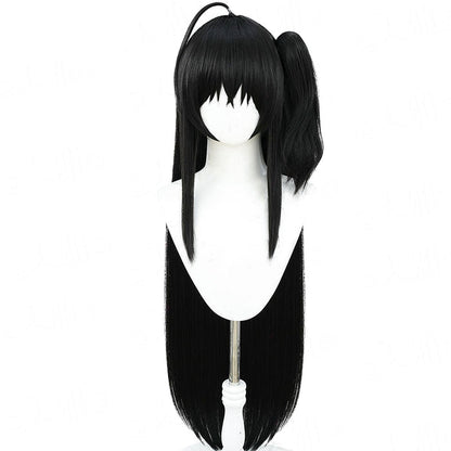【In Stock】DokiDoki Game Azur Lane Cosplay Taihou Wig Long Black Wig
