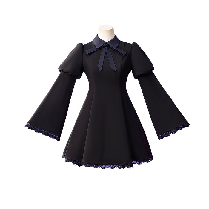 【In Stock】DokiDoki-R Anime Cosplay Costume Black Dress