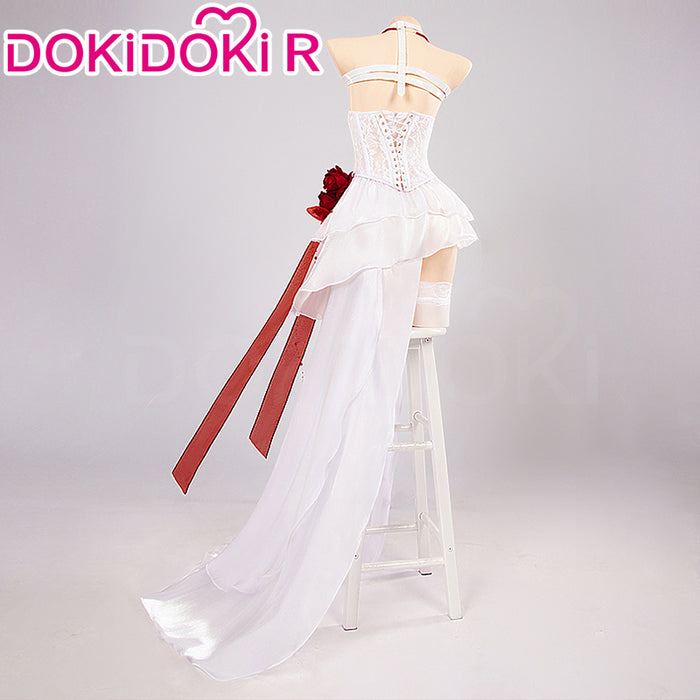【In Stock】DokiDoki-R Game Cosplay Cosplay White Dress Costume Bonding Chain : Pain Eater