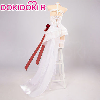 【In Stock】DokiDoki-R Game Cosplay Cosplay White Dress Costume Bonding Chain : Pain Eater