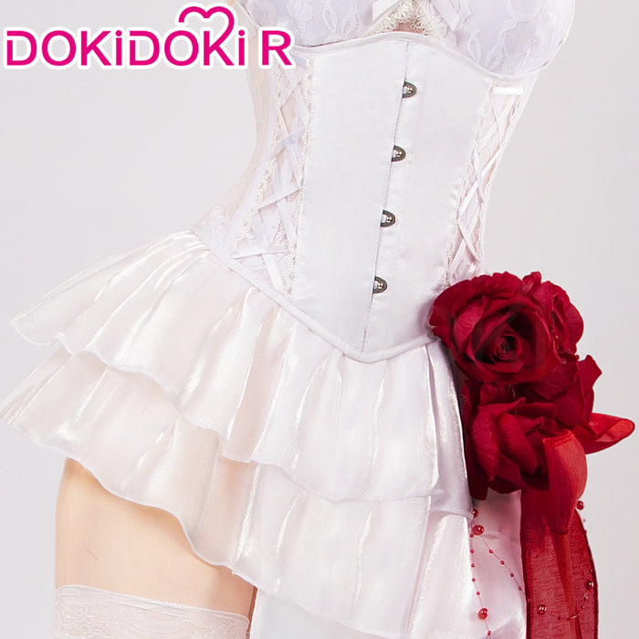 【In Stock】DokiDoki-R Game Cosplay Cosplay White Dress Costume Bonding Chain : Pain Eater