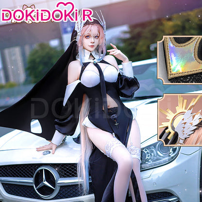 【In Stock】DokiDoki-R Game Genshin Impact Cosplay Sangonomiya Kokomi Costume Doujin Pray Nun Halloween