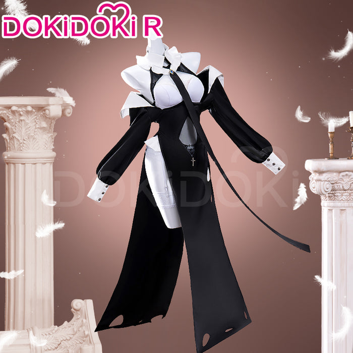 【In Stock】DokiDoki-R Game Genshin Impact Cosplay Sangonomiya Kokomi Costume Doujin Pray Nun Halloween