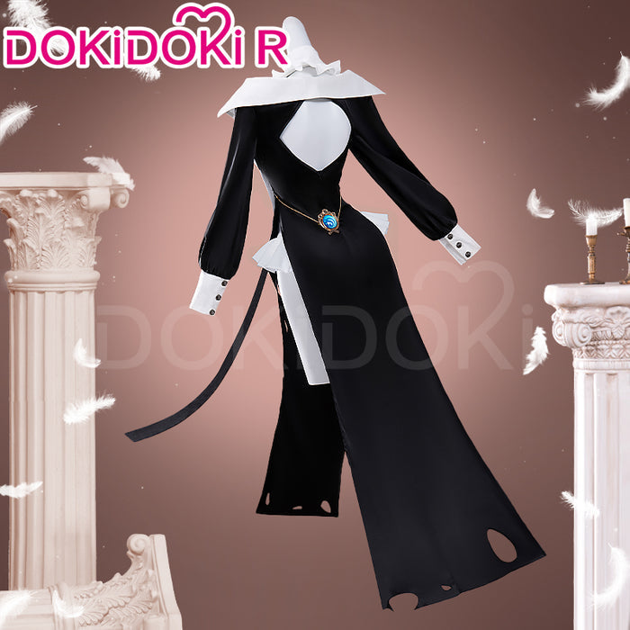 【In Stock】DokiDoki-R Game Genshin Impact Cosplay Sangonomiya Kokomi Costume Doujin Pray Nun Halloween