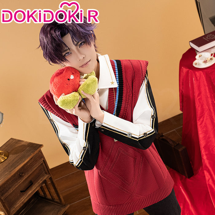 【In Stock】DokiDoki-R Game Love and Deepspace Cosplay Rafayel Costume Red Sweater